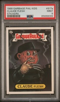 1988 Topps Garbage Pail Kids Series 15 OS15 Claude Flesh 617a Card PSA 9 MINT - Image 1 of 2