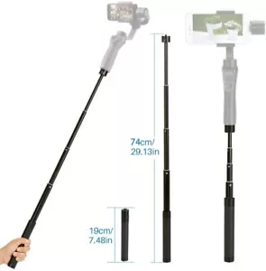 Adjust Selfie Stick Monpod Extension 1/4" Rod for Gimbal DJI Osmo Mobile Feiyu - Picture 1 of 10