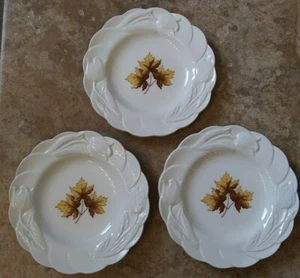 Placas pequeñas de vanidad tulipán Copeland England Spode con hoja de arce o sicómoro ~~3~ - Imagen 1 de 7