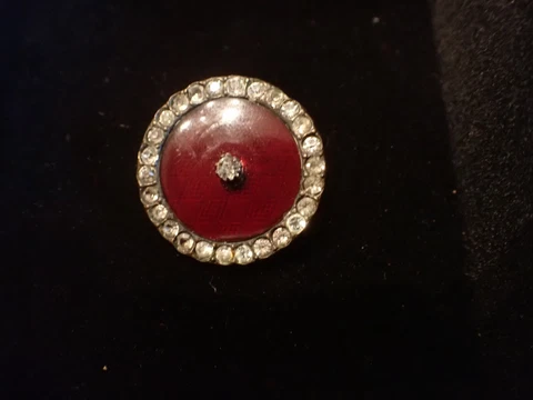 Antique Georgian Paste Button Cover