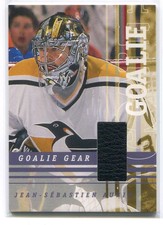2001-02 Between the Pipes Goalie Gear gg27 Jean-Sebastien Aubin Pad /70