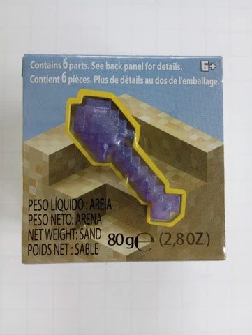 Minecraft Mini Figure Mining Diamond Shovel Moldable Sand Block Toy Mattel 2021 Cover