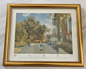 Vintage Framed Art Print “The Artist’s House at Argenteuil” by Claude Monet  - Picture 1 of 11
