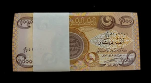 IRAQ 1000 IRAQI DINARS P-93 2003 X 25 Pcs Lot BUNDLE MEDIEVAL COIN UNC Pack NOTE - Picture 1 of 6