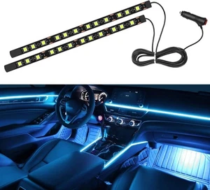 Innenraum Auto Licht, Auto LED Ambiente Beleuchtung Streifen Licht Neon Innenraum Atmosphäre - Bild 1 von 6