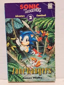 Sonic the Hedgehog Adventure Gamebook 2 Zone Rangers 1993 1st edition 1st print - Picture 1 of 9
