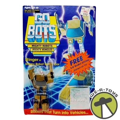 Go Bots Stinger 53 Enemy Robot Sports Car Action Figure and 3D Sticker NEW - Image 1 of 4