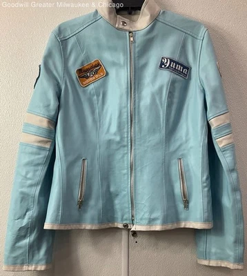 Nexus Blue Moto Jacket Size 46 - Image 1 of 4