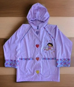 Vintage 2006 Dora The Explorer Boots Nickelodeon Youth Raincoat Size S/M Hearts - Bild 1 von 6