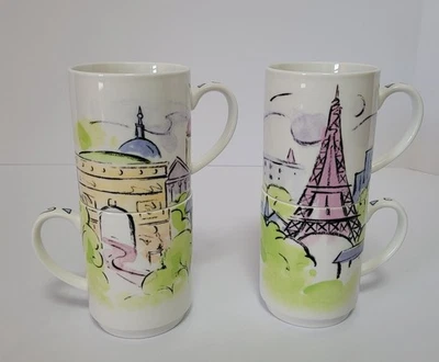 Studio Nova Vues de Paris Coffee Mugs Set of 4 - Image 1 of 4