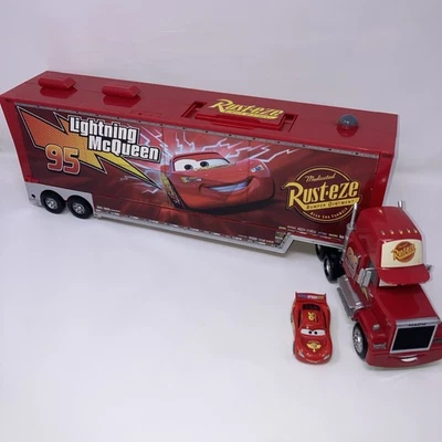 Disney Store Mack Truck Carrier  HUGE 24” Car Hauler 2008 Extremely RARE - Image 1 of 4