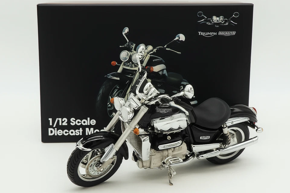 MINICHAMPS 1/12 Triumph Rocket III 3 2004 Black Classic Bike No.12 122133400 - Image 1 of 3