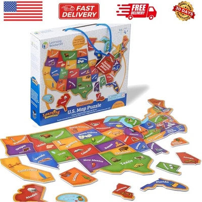 Rompecabezas de mapa magnético de Estados Unidos - Mapa educativo de América, geografía mate... Foto 1 de 4