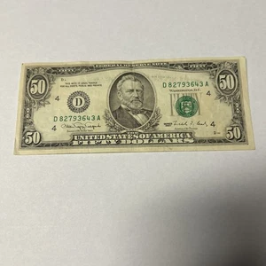 $50 Fifty Dollar Bill Old Vintage Style Series 1990 - Picture 1 of 2