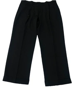 Pantalones de Vestir LAUREN RALPH LAUREN Poliéster Viscosa Negro Verde Etiqueta 42 X 32 Nuevos con Etiquetas - Imagen 1 de 11