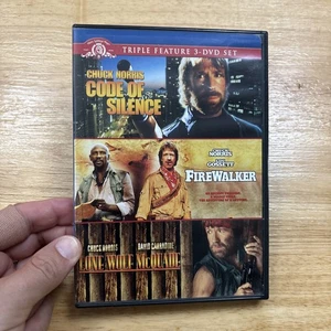 Code of Silence & Firewalker & Lone Wolf McQuade (DVD, 2008, 3 Disc, Region 1) - Picture 1 of 9