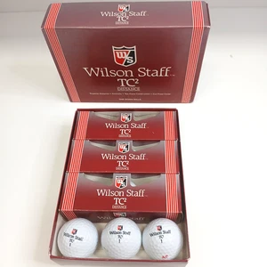Wilson Staff TC2 Distance White Palline da Golf 12 Palline (9 Nuove 3 Usate) **LEGGI - Foto 1 di 7