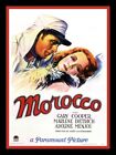 Morocco - Greta Garbo - Movie Poster image - BIG MAGNET 3.5 x 5 in