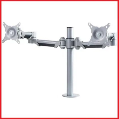 Dual Monitor Desk Arm for 15" - 30" Computer Screens - 100x100 Vesa - Adjustable - Image 1 of 4