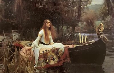 283535 The Lady of Shallot By John William Waterhouse PRINT POSTER - Image 1 of 4