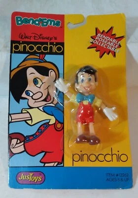 Vintage Disney - Pinocchio 4" Bendable Figure / Just Toys / NEW IN PKG - Image 1 of 4