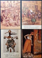 4 Kunstkarten  Gemälde  von Heinrich Zille   B24-21