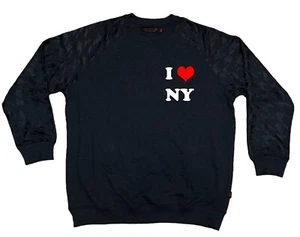 I LOVE New York Director's Cut Houndstooth Herren schwarz luxuriöses Top - Bild 1 von 2