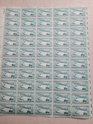 Scott 1009 - 1952 Grand Coulee Dam Full Sheet of 50 US 3¢ Stamps MHN   FREE SHIP - Image 1 of 4