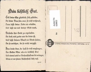 628852,Spruch Dein köstlich Gut Lishoff - Picture 1 of 1