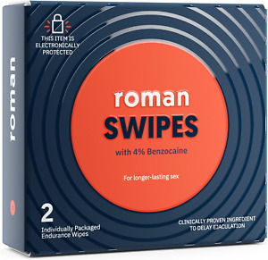 Roman Swipes | Fast-Acting, Convenient, Over-The-Counter Wipes Increase Stamina,