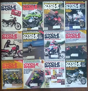 12 x Cycle World Motorcycle Magazines Jan-Dec 1982 - Picture 1 of 1
