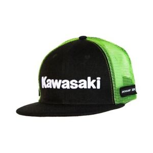D'Cor Visuals Kawasaki 100% Polyester Mens One Size Snapback Casual Hat - Black