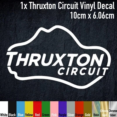 HYPERMOLES Thruxton Circuit Track Race Vinyl Decal Sticker, BSB, HPM011