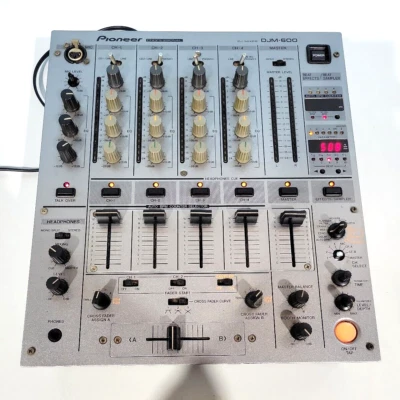 Pioneer DJM-600 Silver Professional DJ Mixer 4-Channel 4ch DJM600 - Image 1 of 4