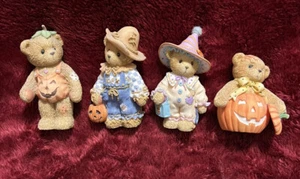 4 Cherished Teddies Halloween / Fall Theme. Leslie, Tom, Adelaide, Cora. - Picture 1 of 9