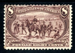 USAstamps Unused FVF US 1898 Trans-Mississippi Troops Scott 289 OG MHR - Picture 1 of 2