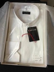 Camicia per Sacerdote Clergy 100 % Cotone bianco - Made in Italy nuova - Foto 1 di 1