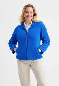 Uneek Fleece Jacket Zip Ladies Microfleece Coat Zipped Pockets Warm Classic Fit - Picture 1 of 9