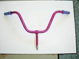 Steel Handlebar,Grips and Wald Stem from a Huffy 20" Electro Light Bicycle -Used - Picture 1 of 11