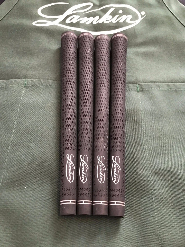 1 NEW Lamkin CROSSLINE BLACK w/ SILVER Logo Golf Grip -from CUSTOM PGA TOUR DEPT