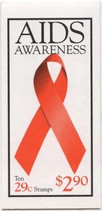 Scott #BK213 (2806b) AIDS Awareness (HIV) BOOKLET of 10 Stamps - MNH - Picture 1 of 2