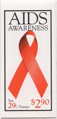Scott #BK213 (2806b) AIDS Awareness (HIV) BOOKLET of 10 Stamps - MNH - Image 1 of 2