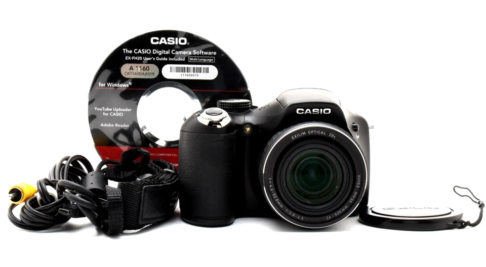 Casio EXILIM EX-FH20 9.1MP Digital Camera - 20x Zoom  Black [Exc+++] Japan #17 - Image 1 of 4