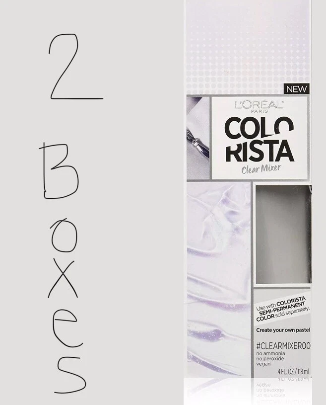 Lote de 2 colores de cabello semipermanentes L'Oreal Colorista Clearmixer00 Foto 1 de 1