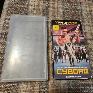 Cyborg Van Damme VHS movie rental damaged case and untested - Picture 1 of 2