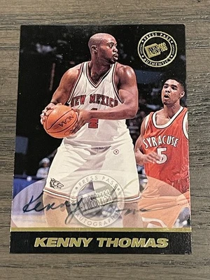 1999 Press Pass autógrafos autênticos Kenny Thomas Novo México (automático desbotado) - Imagem 1 de 3