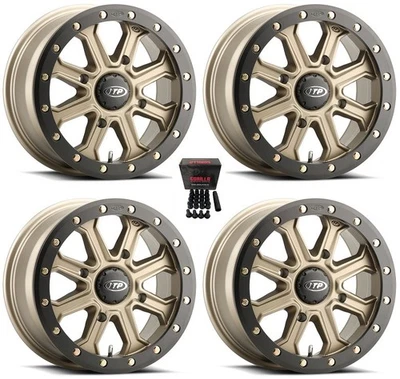 ITP Inertia Beadlock 14" UTV Wheels/Rims Bronze Can-Am Maverick X3 (4) - Image 1 of 3