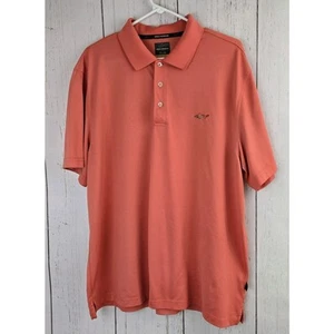 Camisa Polo Greg Norman Para Hombre Play Dry Manga Corta Golf Naranja Talla XL - Imagen 1 de 7