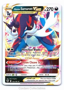Hisuian Samurott VSTAR 102/189 - Astral Radiance - Pokemon Card - Near Mint - Foto 1 di 2