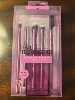 Real Techniques Enhanced Eye Set Eyeshadow & Eyeliner Makeup Brush Kit  - Image 1 of 4